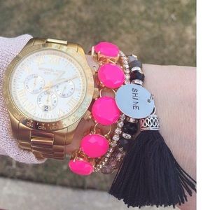 Kay and Star Shine Tassel Bracelet